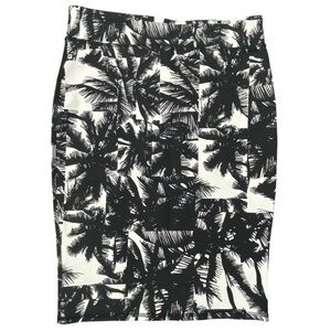 Fabletic Kate Hudson Cora Malibu Print black & white pencil stretch skirt, Small